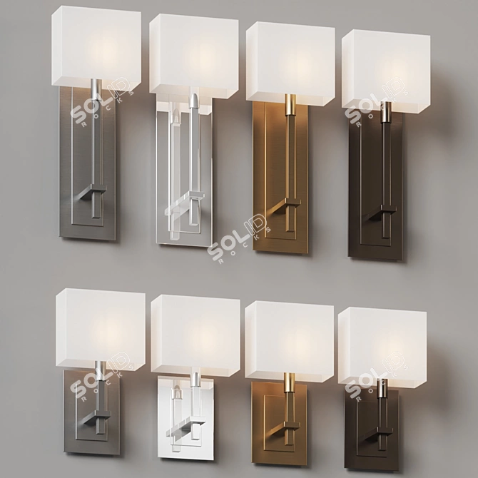 Sleek Comfort: Montana Wall Sconce 3D model image 4