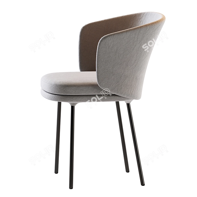 Ergo-Sensa Modern Chair 3D model image 2