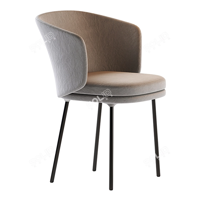 Ergo-Sensa Modern Chair 3D model image 4