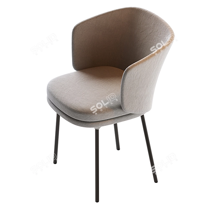 Ergo-Sensa Modern Chair 3D model image 6