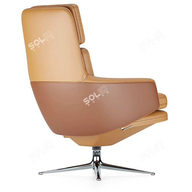 Vitra Grand Relax: Ultimate Comfort in Sleek Design 3D model image 2