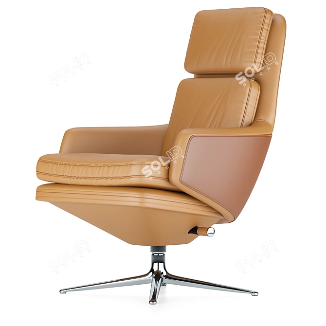 Vitra Grand Relax: Ultimate Comfort in Sleek Design 3D model image 3