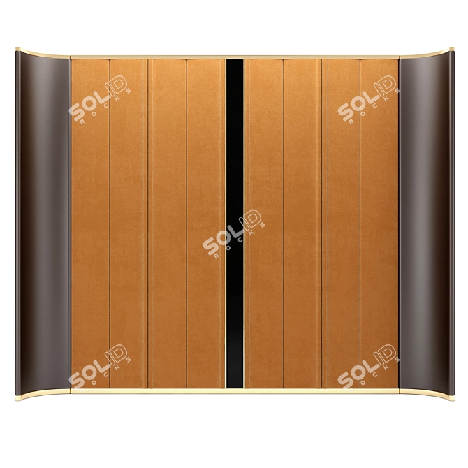 Elegant Element Decorative Panel 3D model image 2