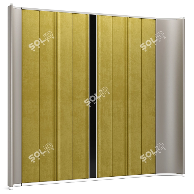 Elegant Element Decorative Panel 3D model image 3