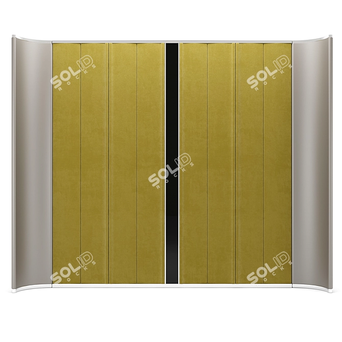 Elegant Element Decorative Panel 3D model image 4