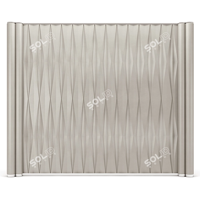 Title: Elegant Wall Panel 18 3D model image 4