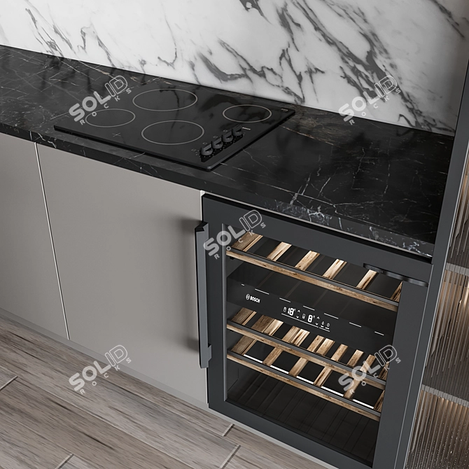 Versatile Italian Kitchen Design 3D model image 4