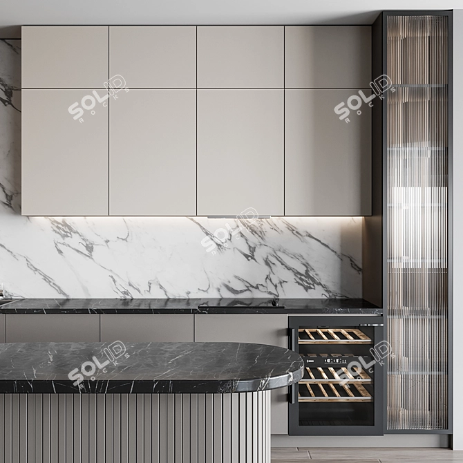 Versatile Italian Kitchen Design 3D model image 5