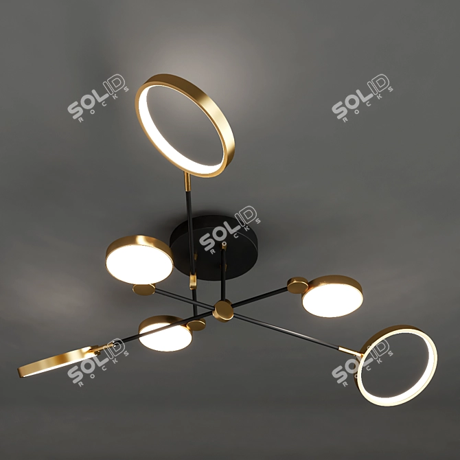 Elegant LED Ceiling Light - Tolani 3D model image 2