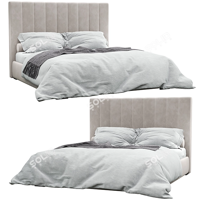 Gomer Bed: Modern, Stylish, and Versatile 3D model image 1