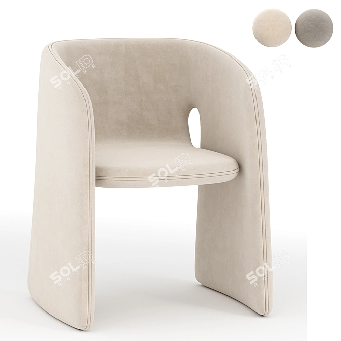 Elevate Your Space with the CELESTE Armchair 3D model image 1