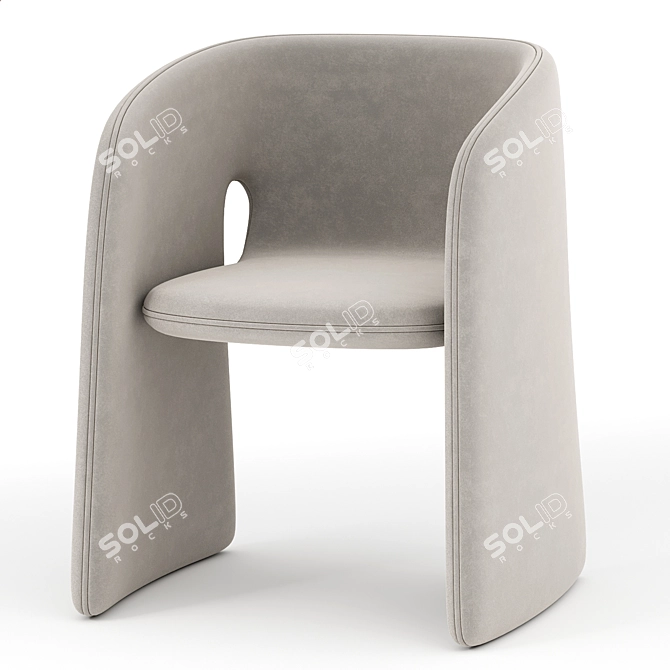 Elevate Your Space with the CELESTE Armchair 3D model image 2