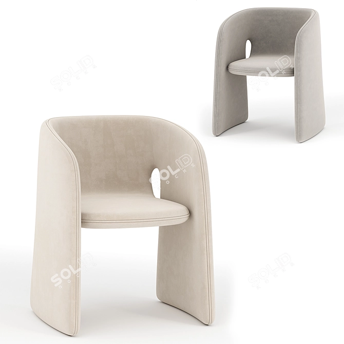 Elevate Your Space with the CELESTE Armchair 3D model image 3