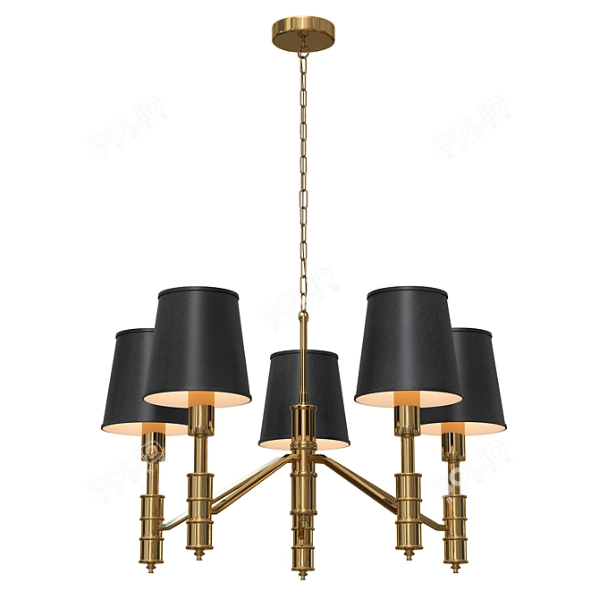 Flagship Chandelier: Elegant Illumination 3D model image 2