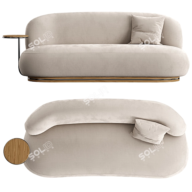 Pierre L Sofa | 200x87x76 cm 3D model image 2