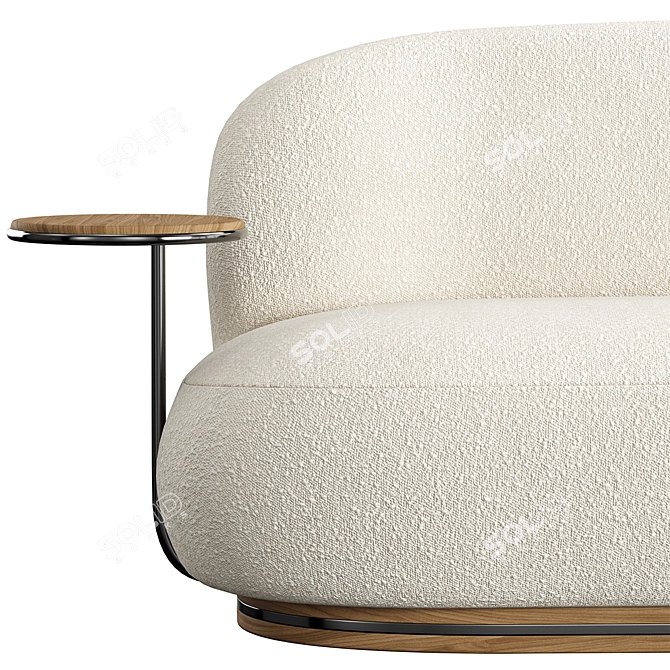 Pierre L Sofa | 200x87x76 cm 3D model image 4