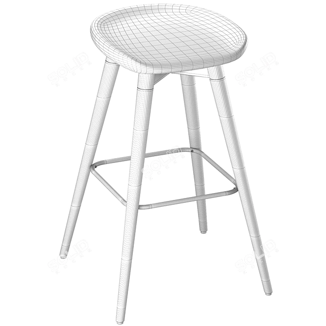 Elegant Venge Chair by SK Design 3D model image 7