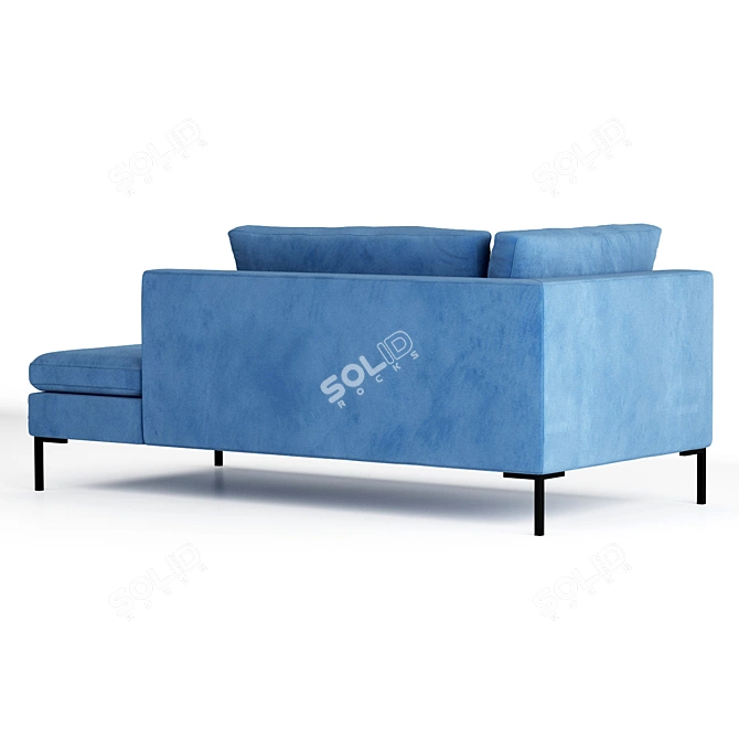 Modern Gray Daybed: Kona 3D model image 3