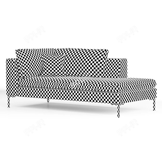 Modern Gray Daybed: Kona 3D model image 5