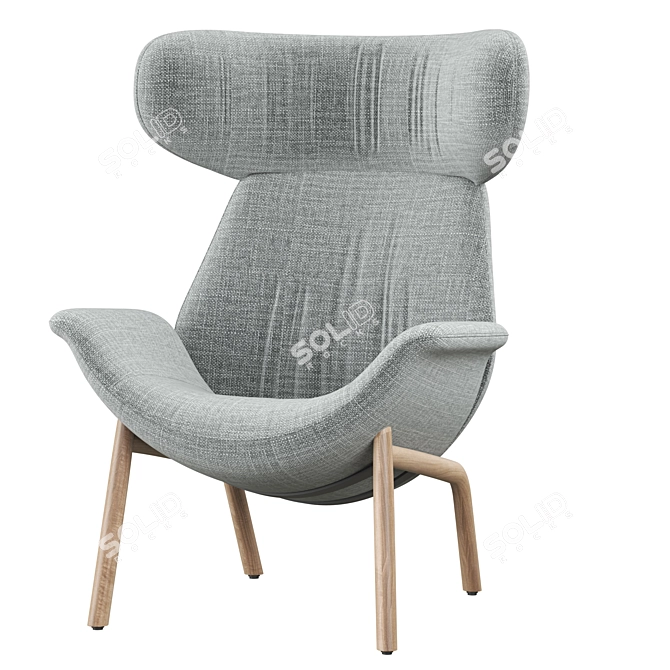 Pedrali ILA 2024: Stylish Modern Chair 3D model image 2