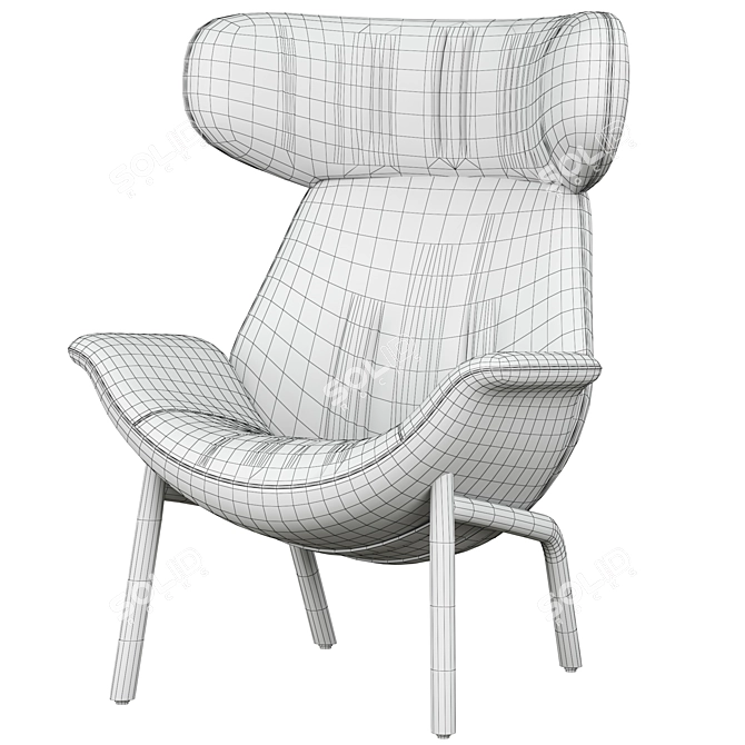 Pedrali ILA 2024: Stylish Modern Chair 3D model image 5