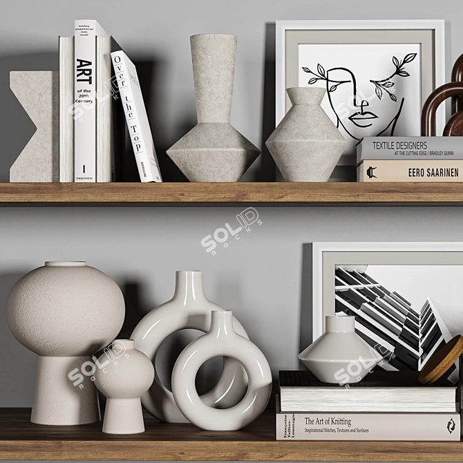 Elegant H&M Decor Set 3D model image 3