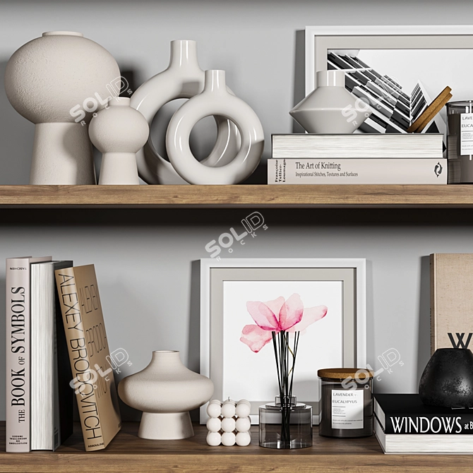 Elegant H&M Decor Set 3D model image 4