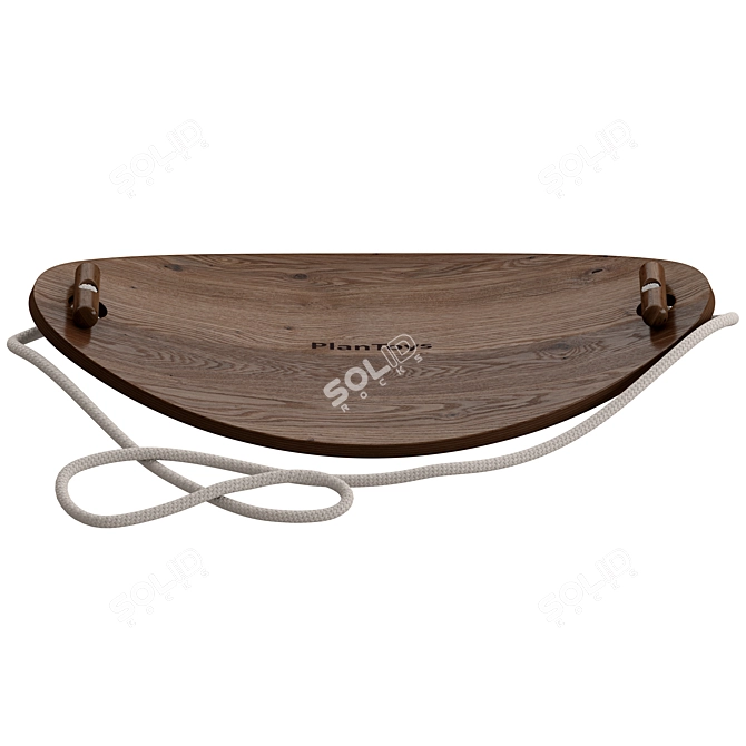 Sturdy Wood Balance Board 3D model image 5