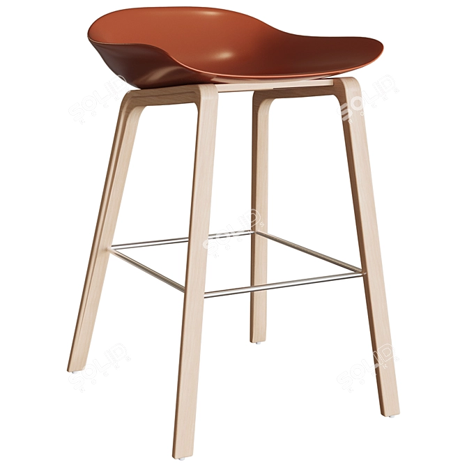 Wooddi Group Hi-Light Barstool 3D model image 5