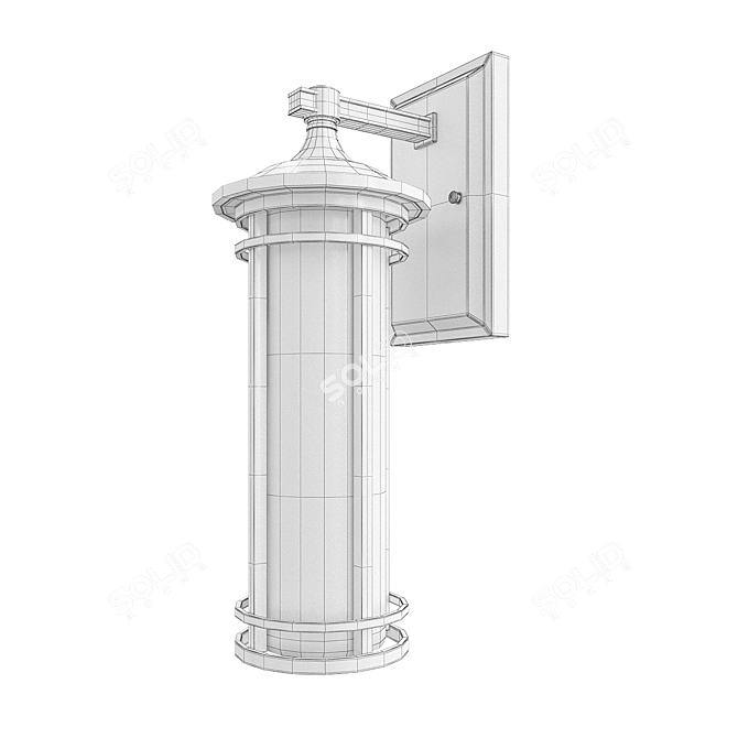 Z-Lite Woodland Outdoor Wall Sconce 3D model image 2