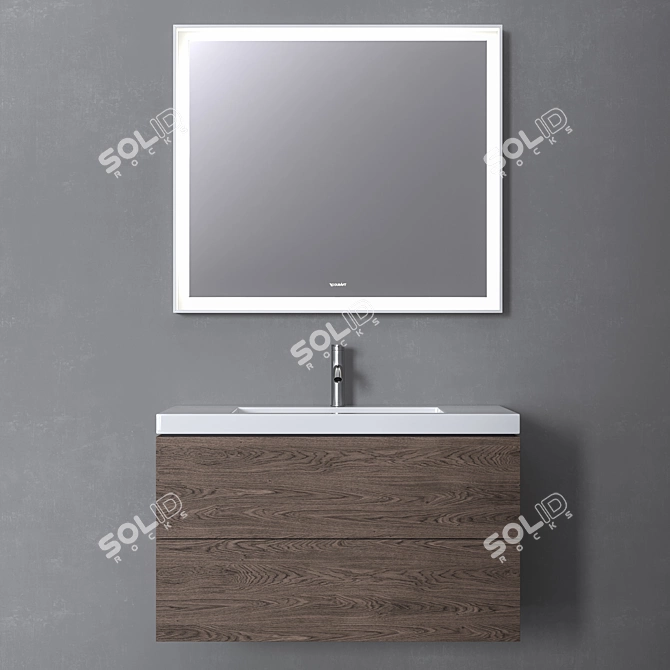 Duravit Vero Air - Stylish Bathroom Vanity 3D model image 1