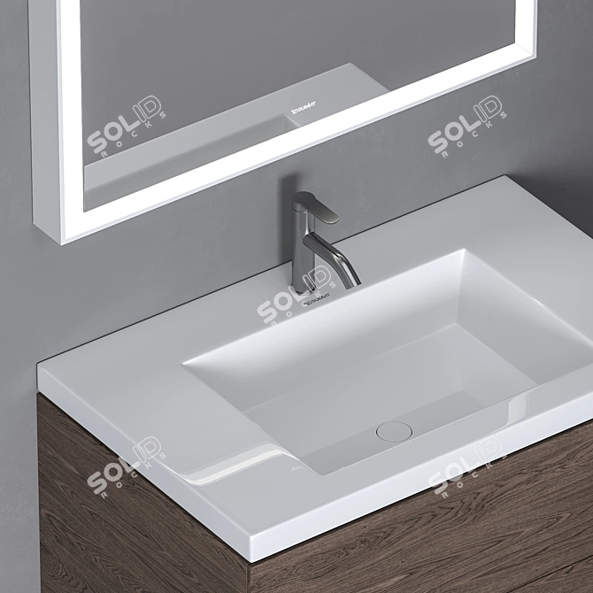 Duravit Vero Air - Stylish Bathroom Vanity 3D model image 2