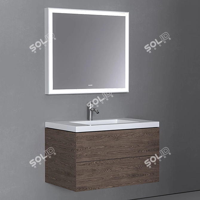 Duravit Vero Air - Stylish Bathroom Vanity 3D model image 3
