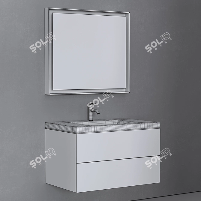 Duravit Vero Air - Stylish Bathroom Vanity 3D model image 4