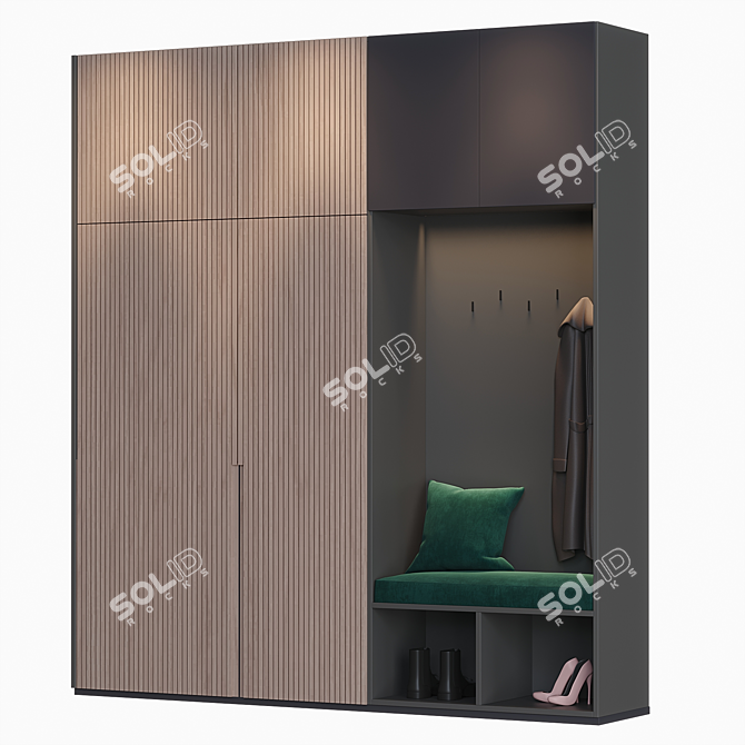 Modern Hallway Console Table 3D model image 3