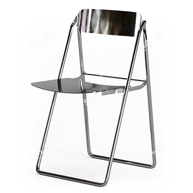 Con.fort Folding Chair: Stylish & Lightweight 3D model image 2
