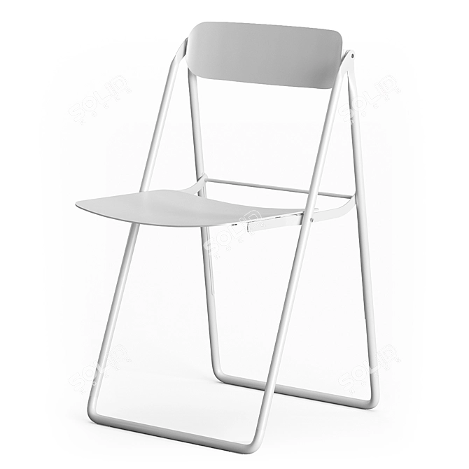 Con.fort Folding Chair: Stylish & Lightweight 3D model image 3