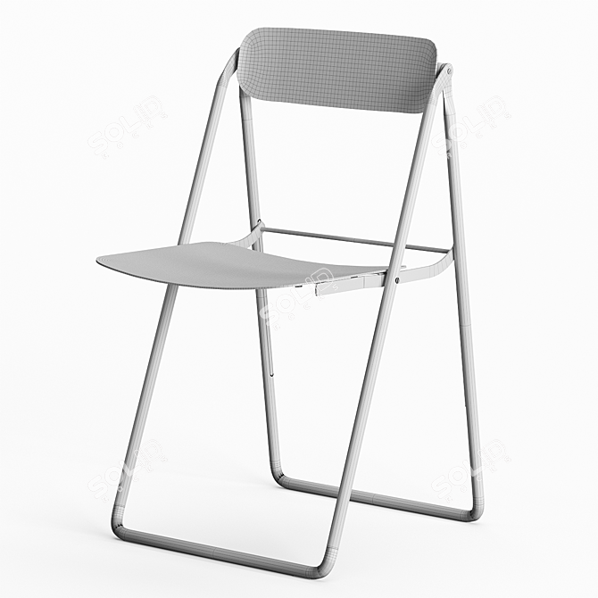 Con.fort Folding Chair: Stylish & Lightweight 3D model image 4