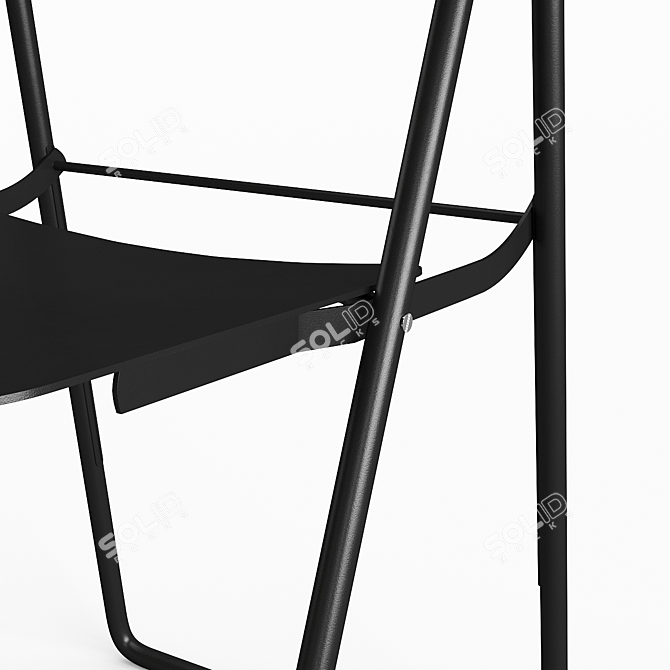 Con.fort Folding Chair: Stylish & Lightweight 3D model image 7