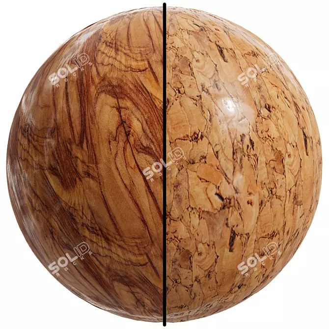 2 Tone Matte Varnish | Wood Effect 3D model image 1