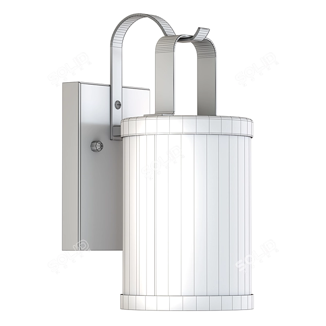 LINDSELO-Wall Light: Durable Outdoor Illumination 3D model image 2