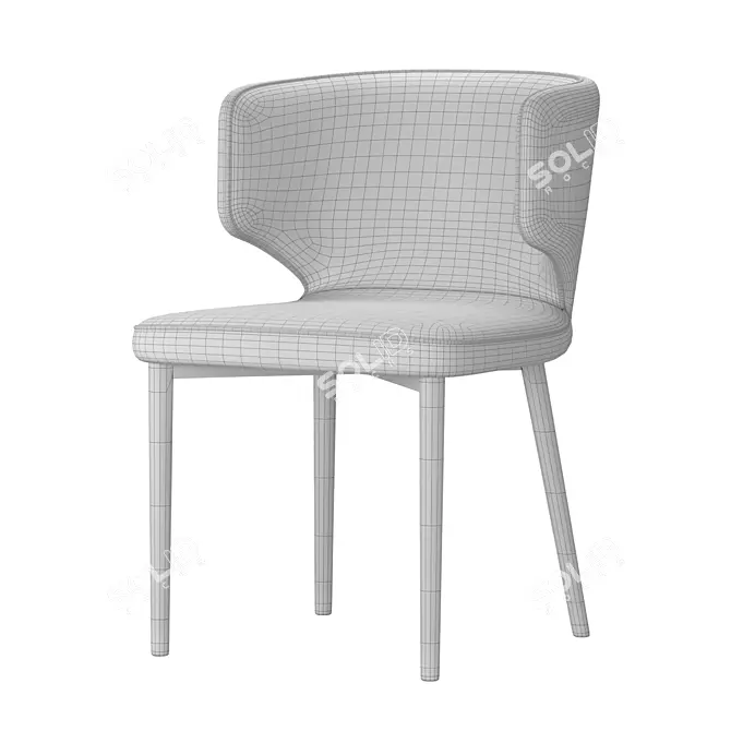 Berg Martin Green Chair 3D model image 3