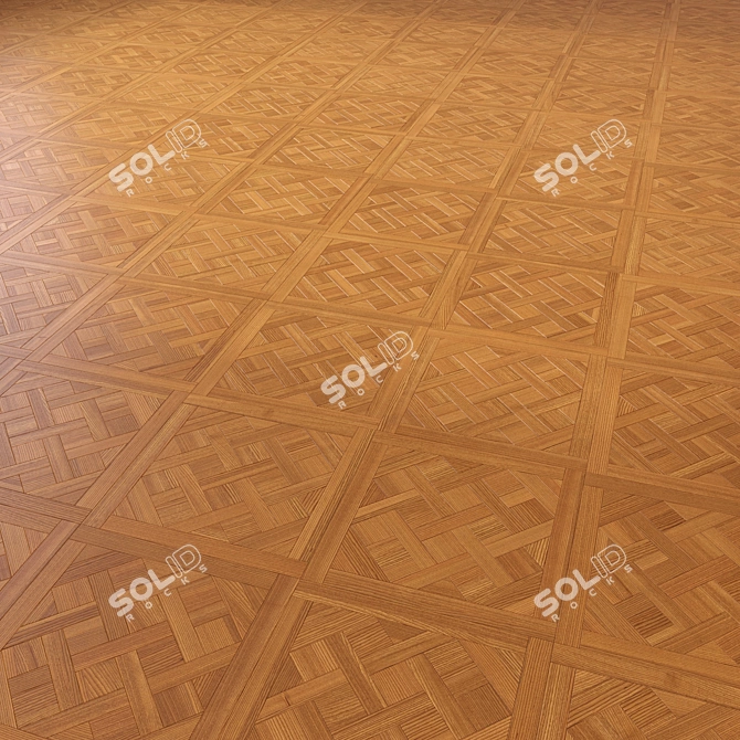 Elegant Parquet Flooring 3D model image 3