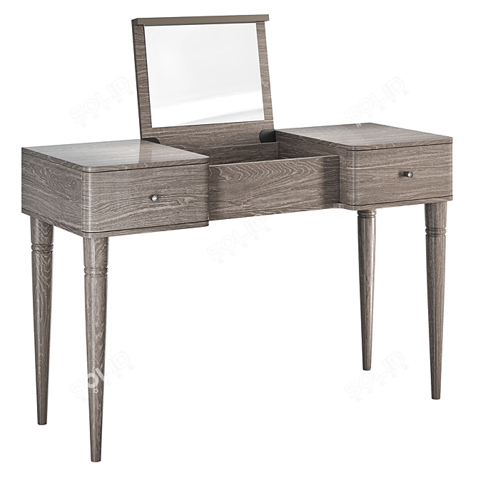 Modum Maia Silver Dressing Table: Elegant and Functional 3D model image 1