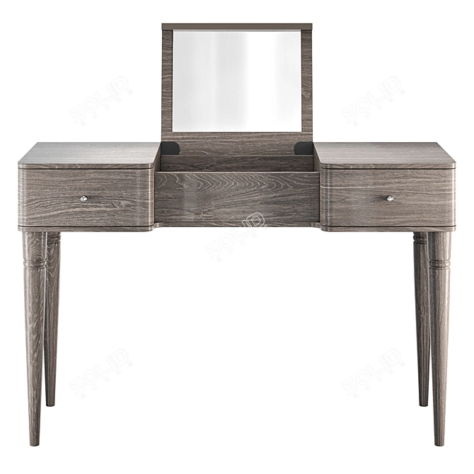 Modum Maia Silver Dressing Table: Elegant and Functional 3D model image 2