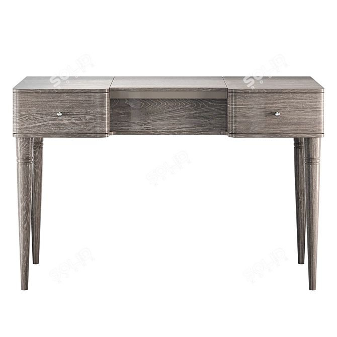 Modum Maia Silver Dressing Table: Elegant and Functional 3D model image 3