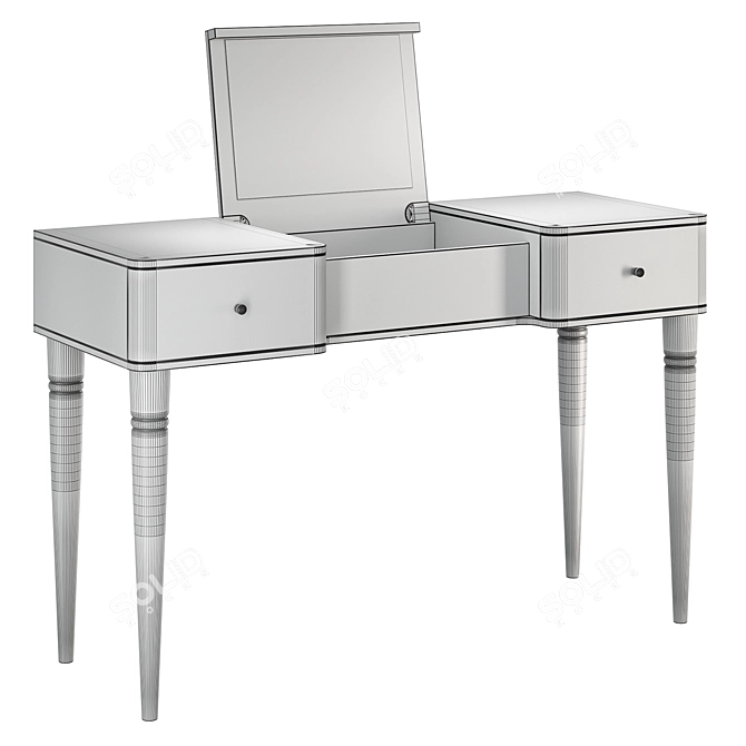 Modum Maia Silver Dressing Table: Elegant and Functional 3D model image 4