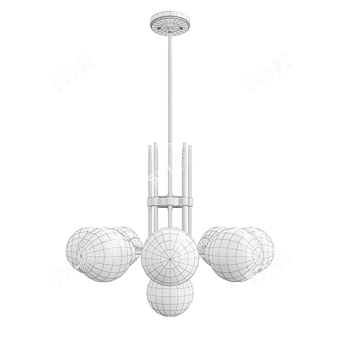 Z-Lite Parsons 9-Light Chandelier 3D model image 2