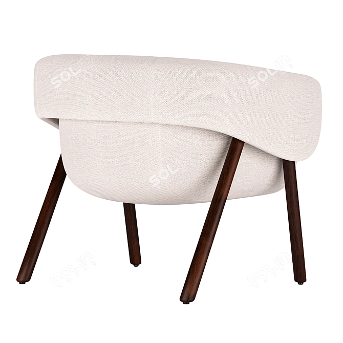 Monica Lounge Chair: Elegant Comfort by Bulo 3D model image 4