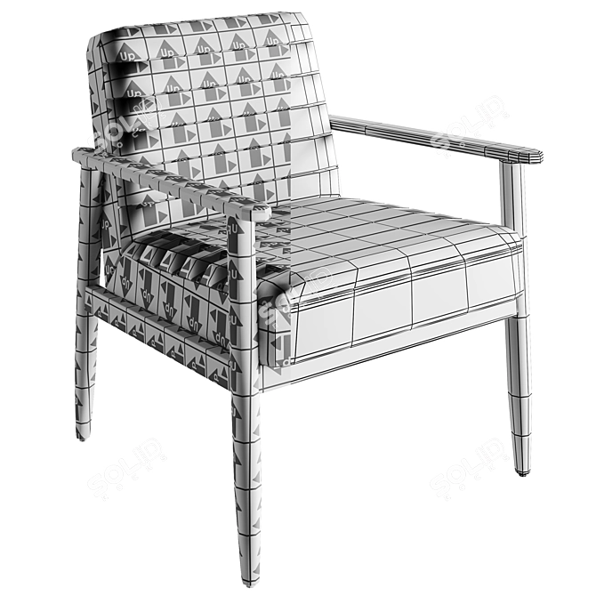 Modern Kellex Clyde Chair: Sleek Design & Comfort 3D model image 3